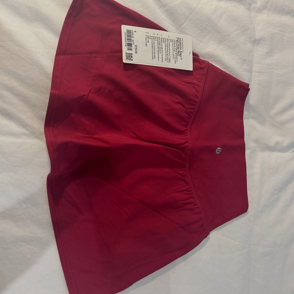 lululemon athletica Pants - Lululemon Athletica High-Rise Skirt in Vibrant Red